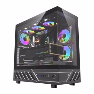 DarkFlash DS950 computer Maciņš (Melns) + 6 fans