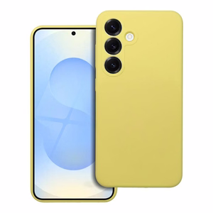 Maciņš Samsung A27 5G, silikona 2mm (kameras aizsardzība), citrona krāsā