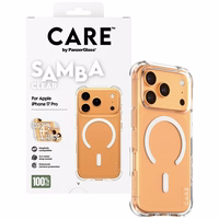 CARE by PanzerGlass Modes Samba apvalks ar baltu Magnētisko iPhone 17 Pro - Caurspīdīgs