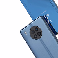 Viedtālruņa apvalks Clear View Huawei nova 8i flip vāciņu melns