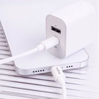 Maxlife MXTC-06-20AC PD QC lādētājs 1x USB-C 1x USB 20W balts + USB-C - USB-C kabelis 20W