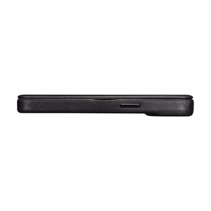 iCarer CE Oil Wax Premium ādas folio viedtālruņa apvalks iPhone 14 Plus Magnētiskais atveramais apvalks ar MagSafe Melns (AKI14220707-BK)