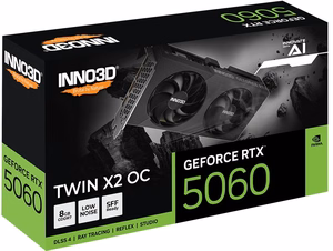 INNO3D RTX 5060 Twin X2 OC 8GB grafiskā karte