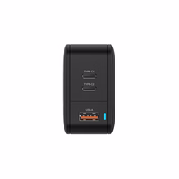 Amazing Thing Sienas lādētājs Thunder Pro GaN EUTH66W - USB + 2xType C - PD 66W melns