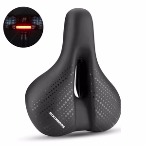 Rockbros 38218916002 MTB velosipēda sēdeklis ar lukturi – melns