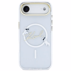 Karl Lagerfeld IML Choupettes Karl Script Logo MagSafe iPhone Air Maciņš - Clear
