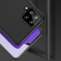 Dux Ducis Fino apvalks pārklāts ar neilona materiālu Samsung Galaxy A22 4G melns