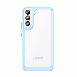 Outer Space Case для Samsung Galaxy S23+ чехол с гибкой рамкой синий