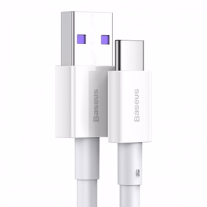 USB kabelis Baseus Superior balts Type-C 100cm (līdz 66W / 6A)