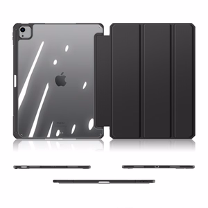 Dux Ducis Toby vāciņš ar aizdari un statīvu iPad Air 13" 2024 / iPad Pro 12.9" 2018-2022 - melns