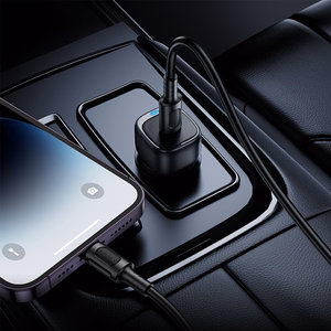 Borofone Car charger BZ34A Cloud - Type C - PD 20W with Type C to Lightning black