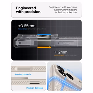 Spigen Liquid Air maciņš iPhone 17 Pro / 18 Pro, titāna krāsā