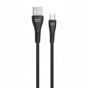 Blue Star kabelis USB A - USB C 2A 12W 1m PJ-DG4-A melns