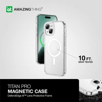 Amazing Thing Titan Pro Magnētiskais viedtālruņa apvalks 10FT IP156.7TMCL Iphone 15 Plus caurspīdīgs