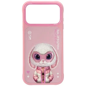 Nimmy Cool&Cute 2.0 Truša apvalks viedtālrunim iPhone 17 Pro - rozā