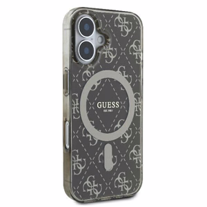Guess IML 4G Fons Magnētiskais viedtālruņa apvalks iPhone 16 Plus - brūns