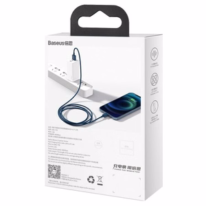 Baseus kabelis Superior USB - Lightning 1,0 m 2,4A zils