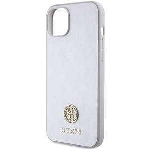 Guess GUHCP15MPS4DGPS iPhone 15 Plus 6.7" sudraba/sudraba cietais apvalks Strass Metāla Logotips