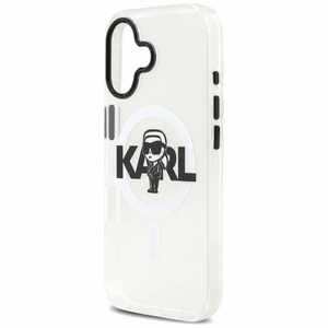 Karl Lagerfeld IML Karl Sketch Logo magnētiskais viedtālruņa apvalks iPhone 17 - caurspīdīgs