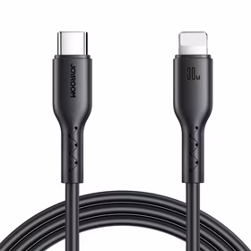 Joyroom Flash-Charge sērijas SA26-CL3 USB-C / Lightning 30W 1m kabelis - melns