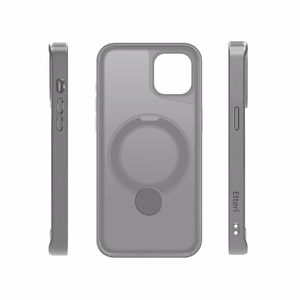 Etteri Matētais Mag Ring viedtālruņa apvalks iPhone 15 6,1 pelēks (m)