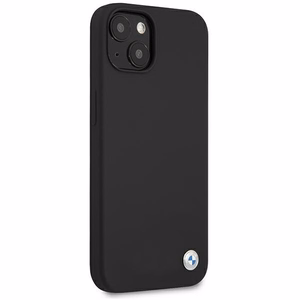 BMW Silicone Signature viedtālruņa apvalks iPhone 13 mini - melns