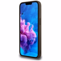 Guess 4G Flowers Print magnētiskais viedtālruņa apvalks iPhone 16e - brūns