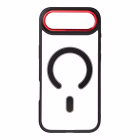 Viedtālruņa apvalks COLOR EDGE MAG COVER saderīgs ar MagSafe IPHONE 17 Air - melns sarkans