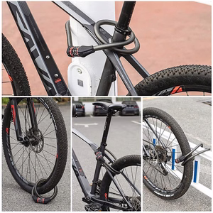 Rockbros RKS507-1BK velosipēda slēdzene ar kodu 1.8 m - melna