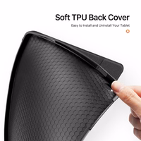 Korpuss Dux Ducis Domo Samsung X210/X215/X216 Tab A9 Plus 11.0/X230/X235/X236 Tab A11 Plus 11.0 melns
