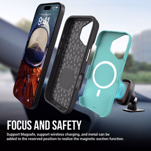 Perfectionists Trīsstūra mag koferis iPhone 11 zaļš