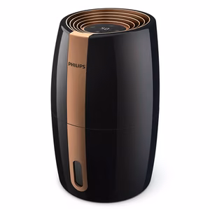 Philips HU2718/10 – увлажнитель NanoCloud, 17 Вт, 2 л, для помещений до 32 м², 200 мл/ч, чёрный с медным