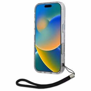 Karl Lagerfeld Zebra With Cord viedtālruņa apvalks iPhone 16 Pro Max - violets