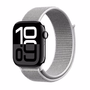 Crong Nylon Apple Watch sporta siksniņa, 44/45/46/49 mm, sudrabpelēka