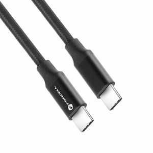 Кабель USB C to USB C Forcell F-Energy QC4.0 PD 5A 100W E-mark / 4K / Thunderbolt / 20Gbit/s 1 m C391 чёрный