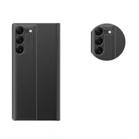 Jauns miega režīma viedtālruņa apvalks Samsung S24+ ar atloku - melns