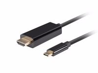 LANBERG CABLE USB-C(M)->HDMI(M) 3M 4K 60HZ melns