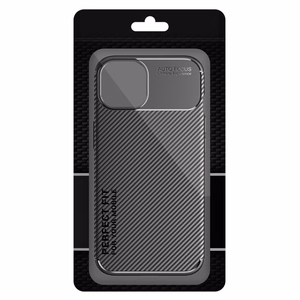 Vennus Carbon Elite viedtālruņa apvalks Motorola E7 Power melns