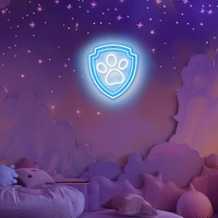 Hanging neon LED Paw Patrol on plexiglass - Paw OW-130246
