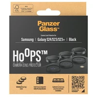 PanzerGlass Hoops kameras aizsardzība Samsung Galaxy S24 / S23 / S23+ - ar melnu rāmi