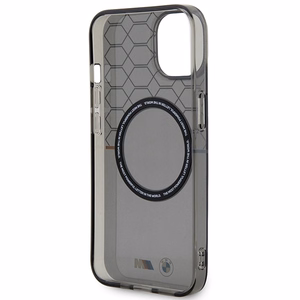 Apvalks BMW BMHMP14SHGPK iPhone 14 6.1" pelēks/pelēks Raksts MagSafe