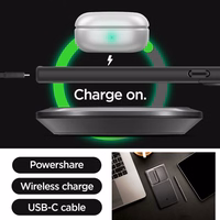 Spigen Optik Armor viedtālruņa apvalks Samsung Galaxy S24 Ultra - melns