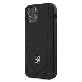 Ferrari FEOGOHCP12MBK iPhone 12/12 Pro 6.1 melns viedtālruņa apvalks Off Track perforēts