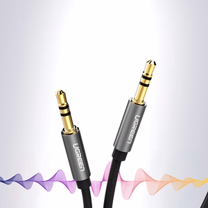Ugreen AV119 10733 audio kabelis mini jack 3.5mm / mini jack 3.5mm 1m melns