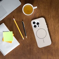 Spīdīgs magnētiskais viedtālruņa apvalks, saderīgs ar MagSafe, IPHONE 17 PRO MAX, balts