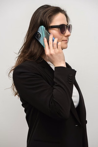 FORCELL F-PROTECT Mirage viedtālruņa apvalks saderīgs ar MagSafe IPHONE 15 Plus nefrīta marmors