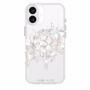 Case-Mate Karat MagSafe vāciņš ar perlamutra ielaidumiem ierīcei iPhone 16 Plus, A Touch of Pearl