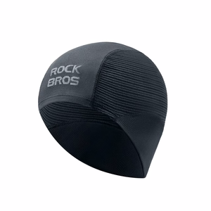 Rockbros LF25956 bezšuvju adīta riteņbraukšanas cepure – melna