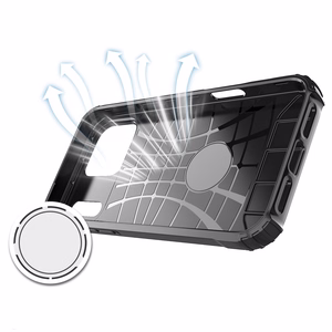 Hybrid Armor Case for iPhone 17 Pro Max - Black