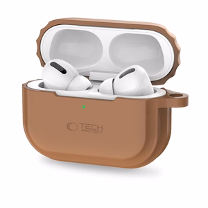Tech-Protect silikona siksniņas apvalks Apple AirPods Pro 1 / 2 - brūns